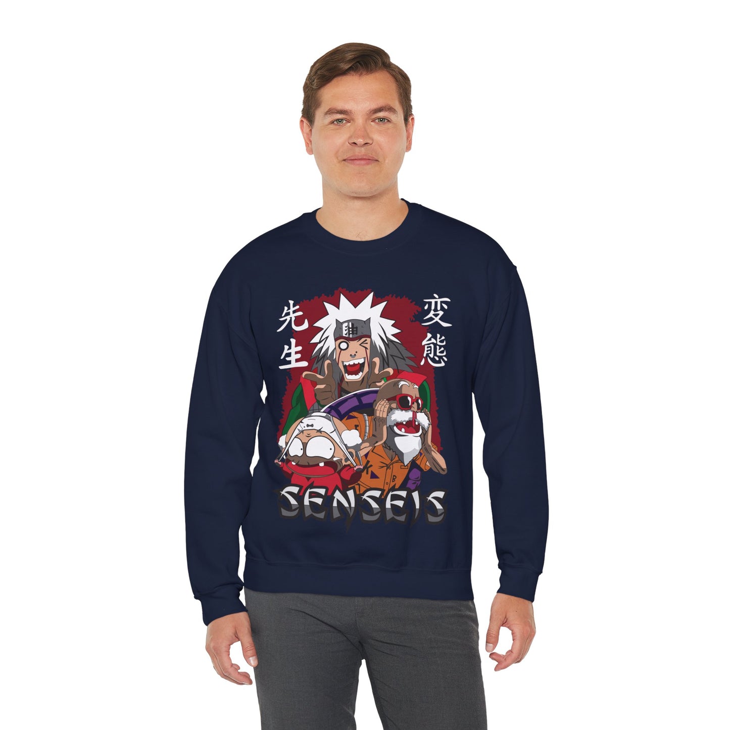 Senseis Anime Crewneck Sweatshirt – Funny Jiraiya Parody Design