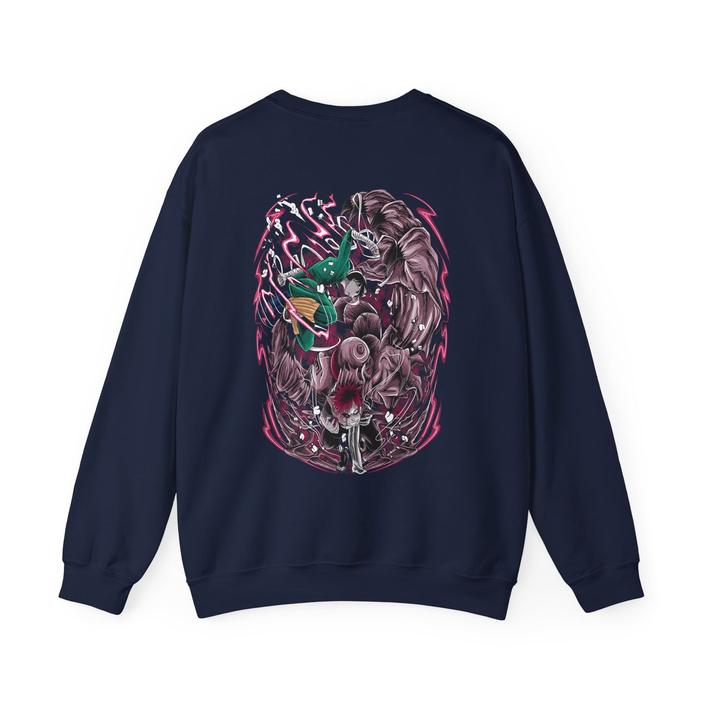 Anime Naruto Unisex Sweatshirt with Gai-sensei and Gaara vs. Rock Lee