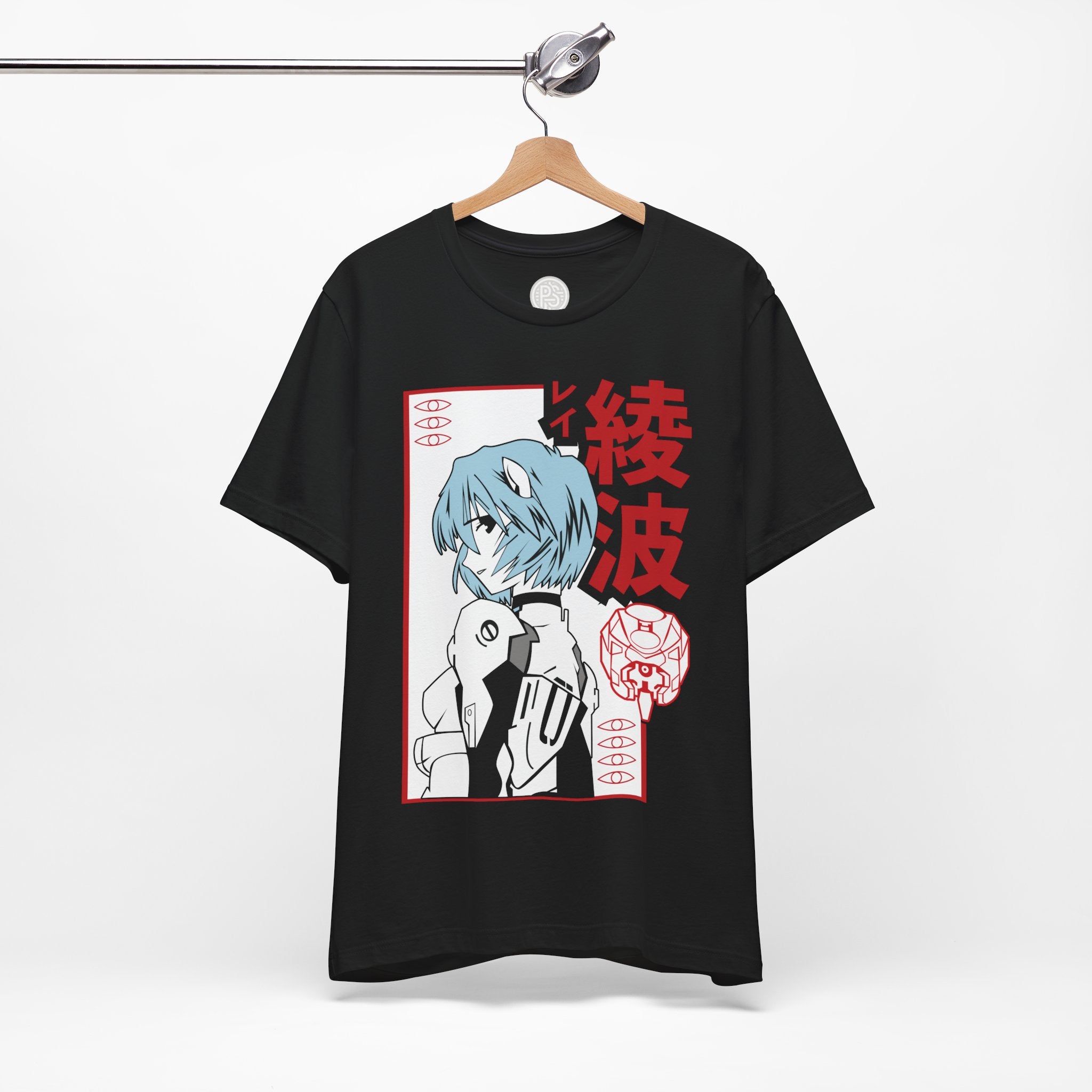 Rei Ayanami  Tee Neon Red Kanji Evangelion