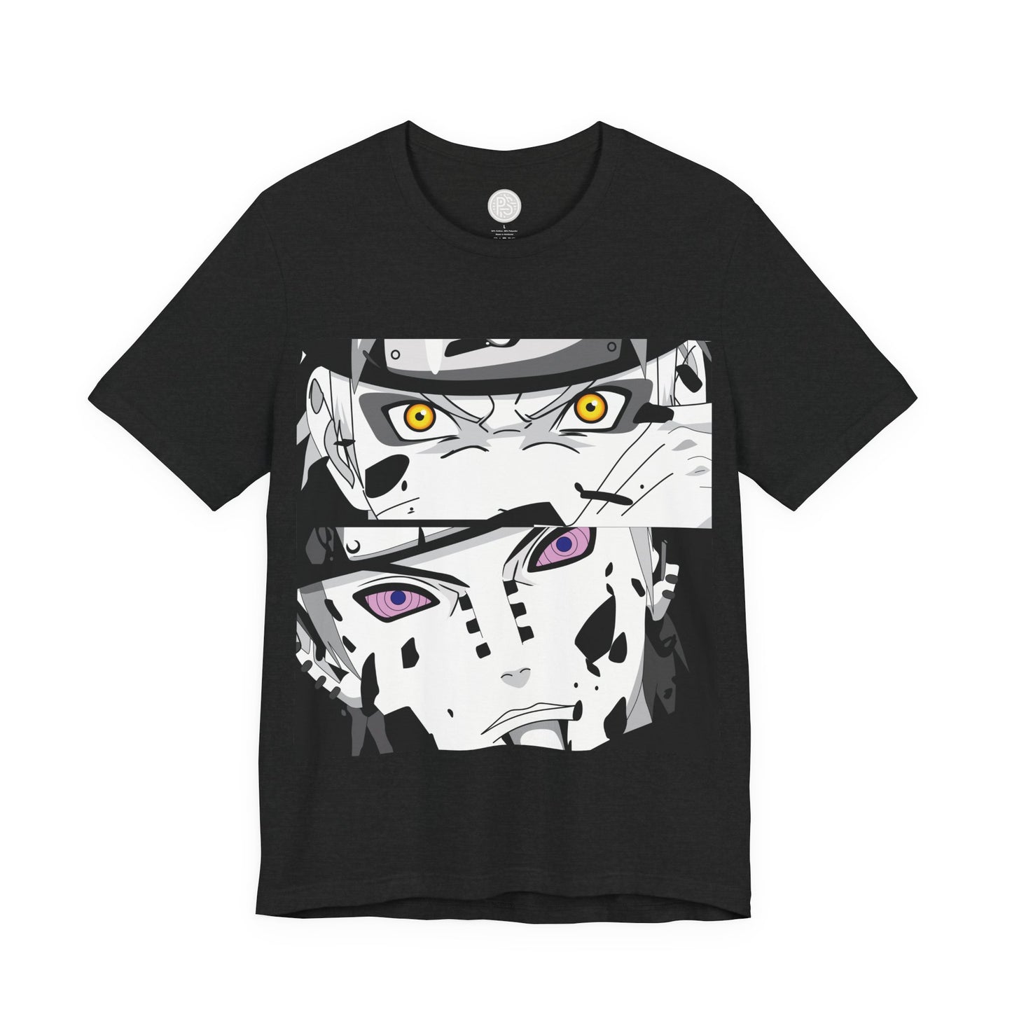 Naruto vs. Pain Anime T-Shirt — Black Graphic Tee