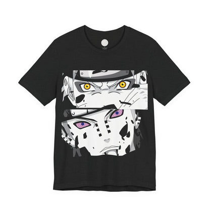 Naruto vs. Pain Anime T-Shirt — Black Graphic Tee