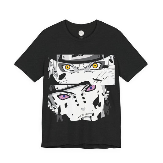 Naruto vs. Pain Anime T-Shirt — Black Graphic Tee