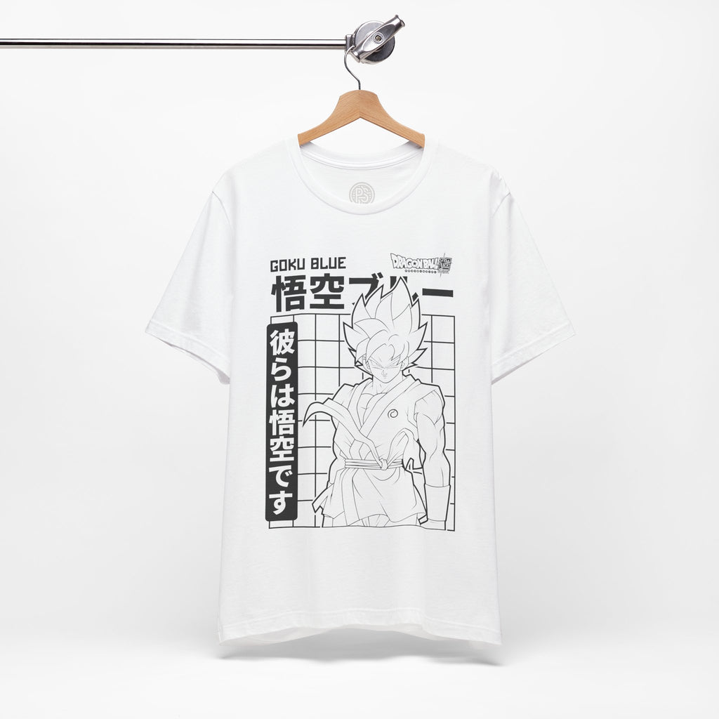 Goku Blue Line Art Tee