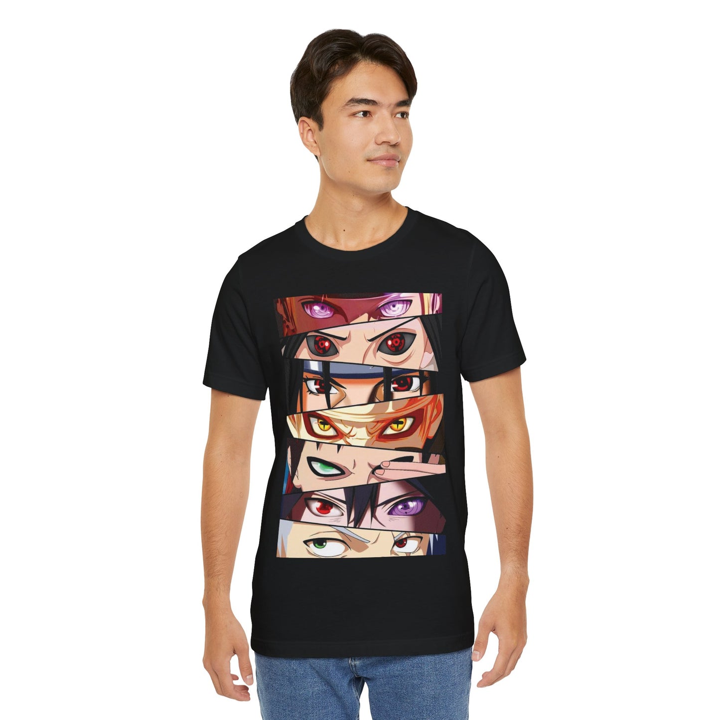 Anime Eye Collage T-Shirt | Naruto Character Eye Montage T-Shirt