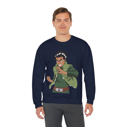 Anime Naruto Unisex Sweatshirt with Gai-sensei and Gaara vs. Rock Lee
