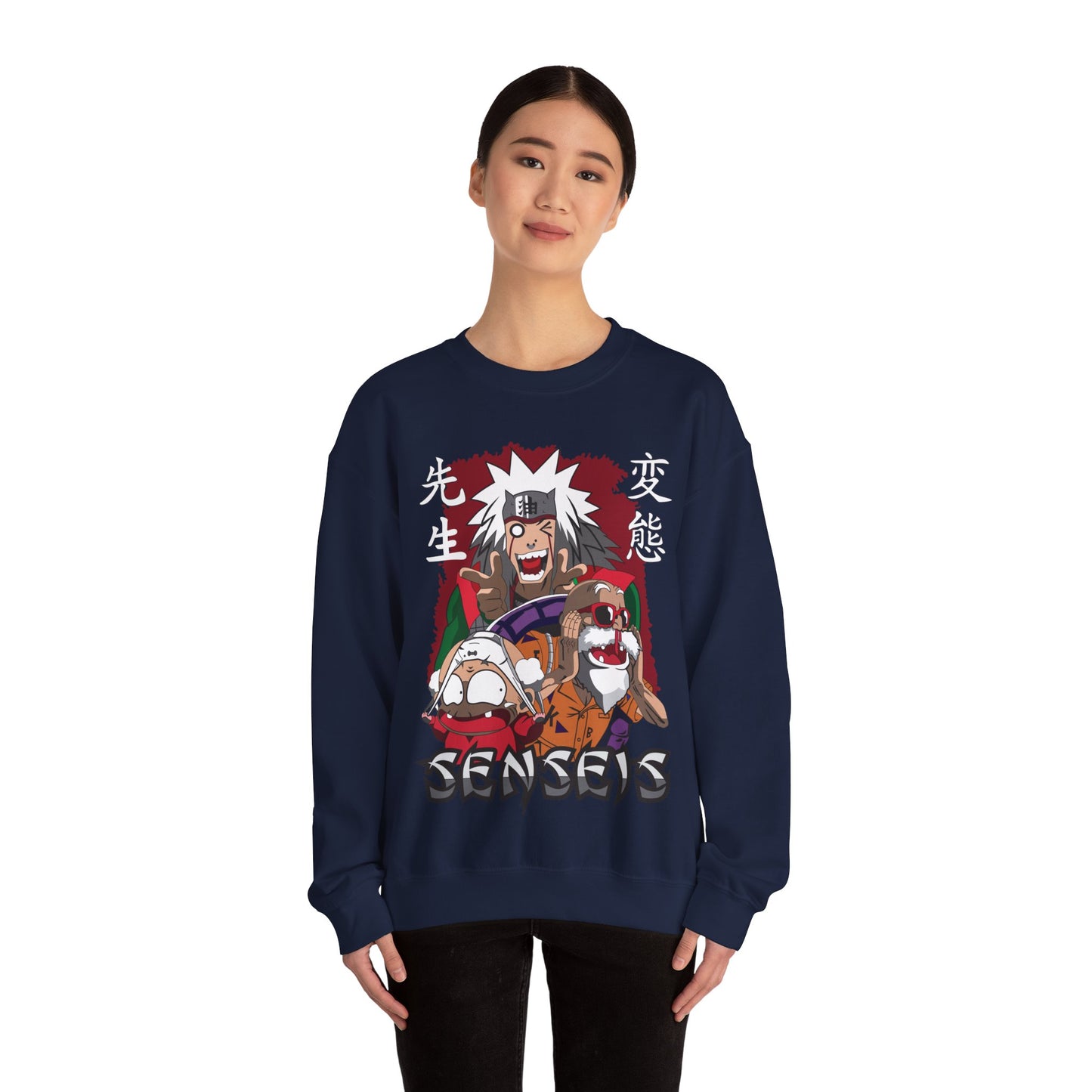 Senseis Anime Crewneck Sweatshirt – Funny Jiraiya Parody Design