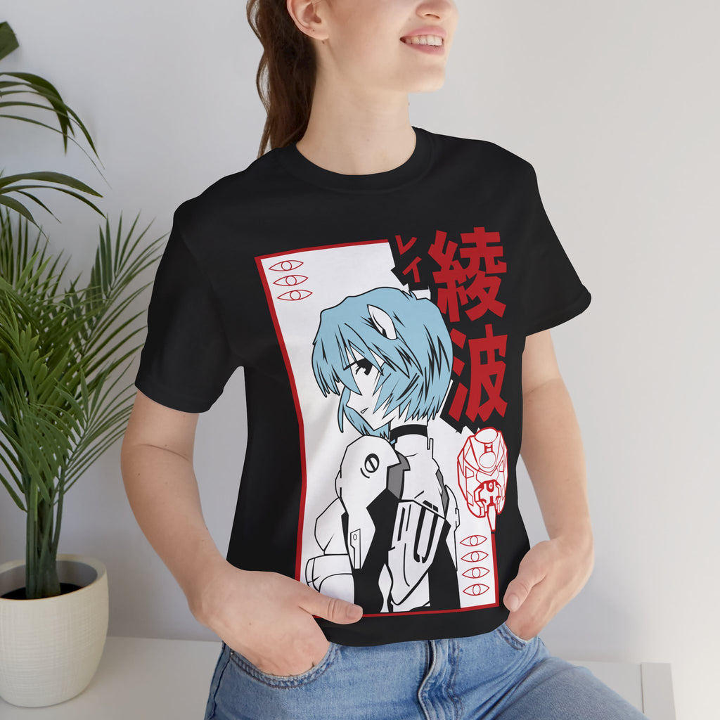 Rei Ayanami  Tee Neon Red Kanji Evangelion