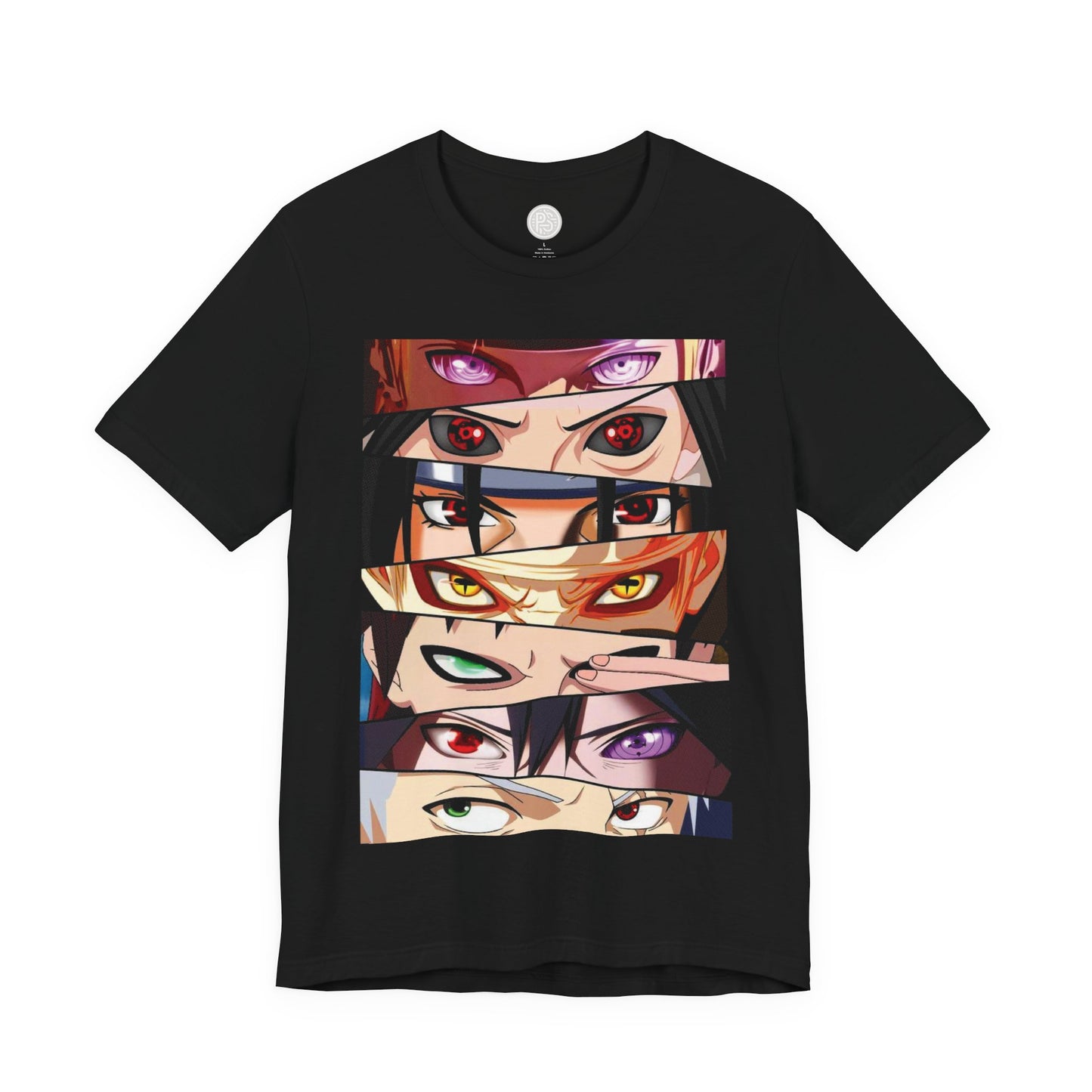 Anime Eye Collage T-Shirt | Naruto Character Eye Montage T-Shirt