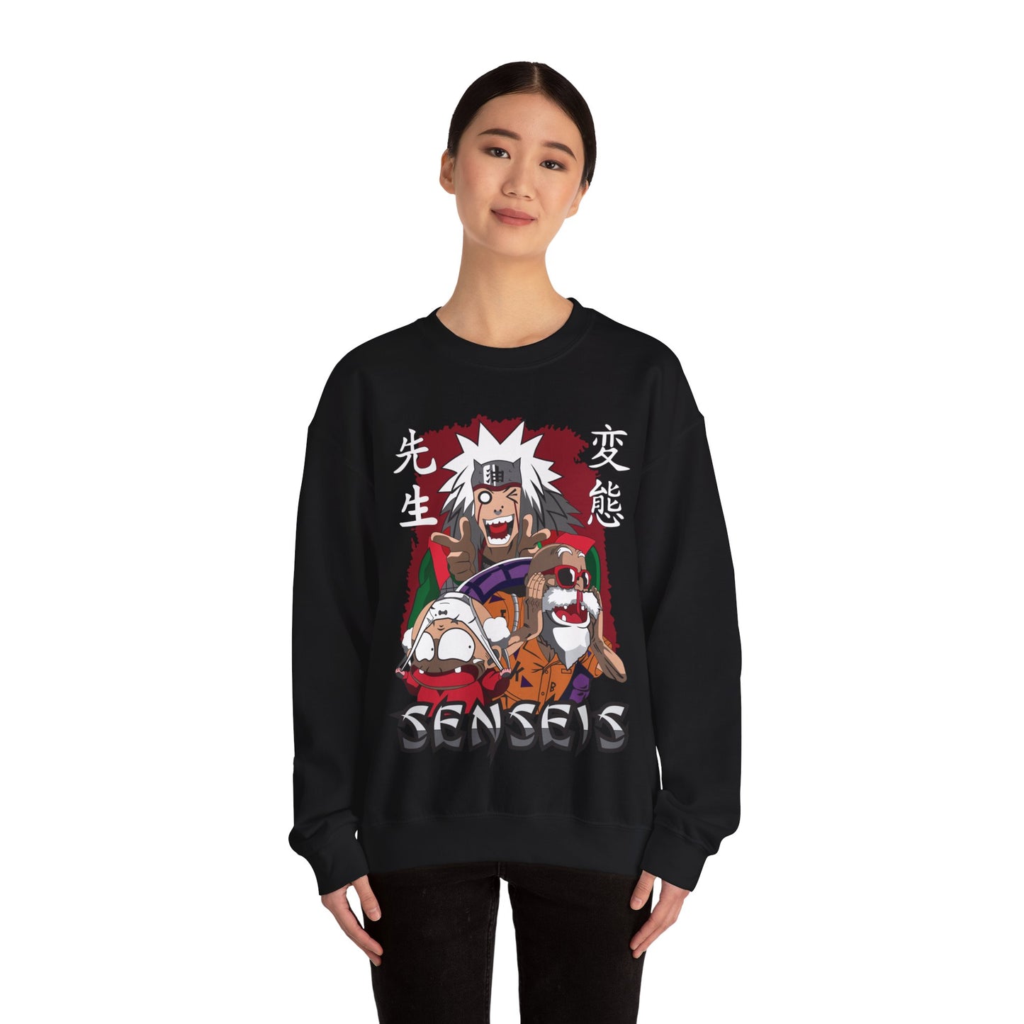 Senseis Anime Crewneck Sweatshirt – Funny Jiraiya Parody Design