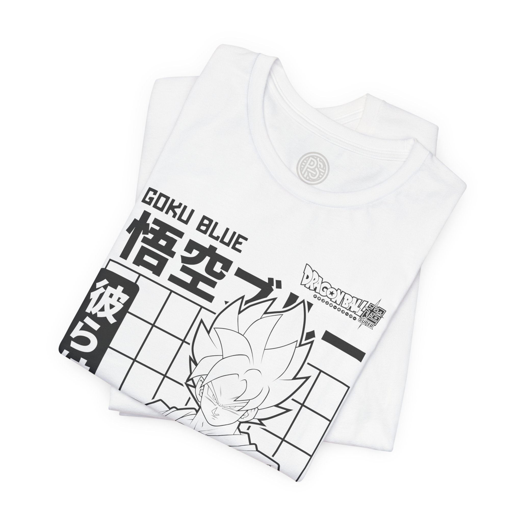 Goku Blue Line Art Tee