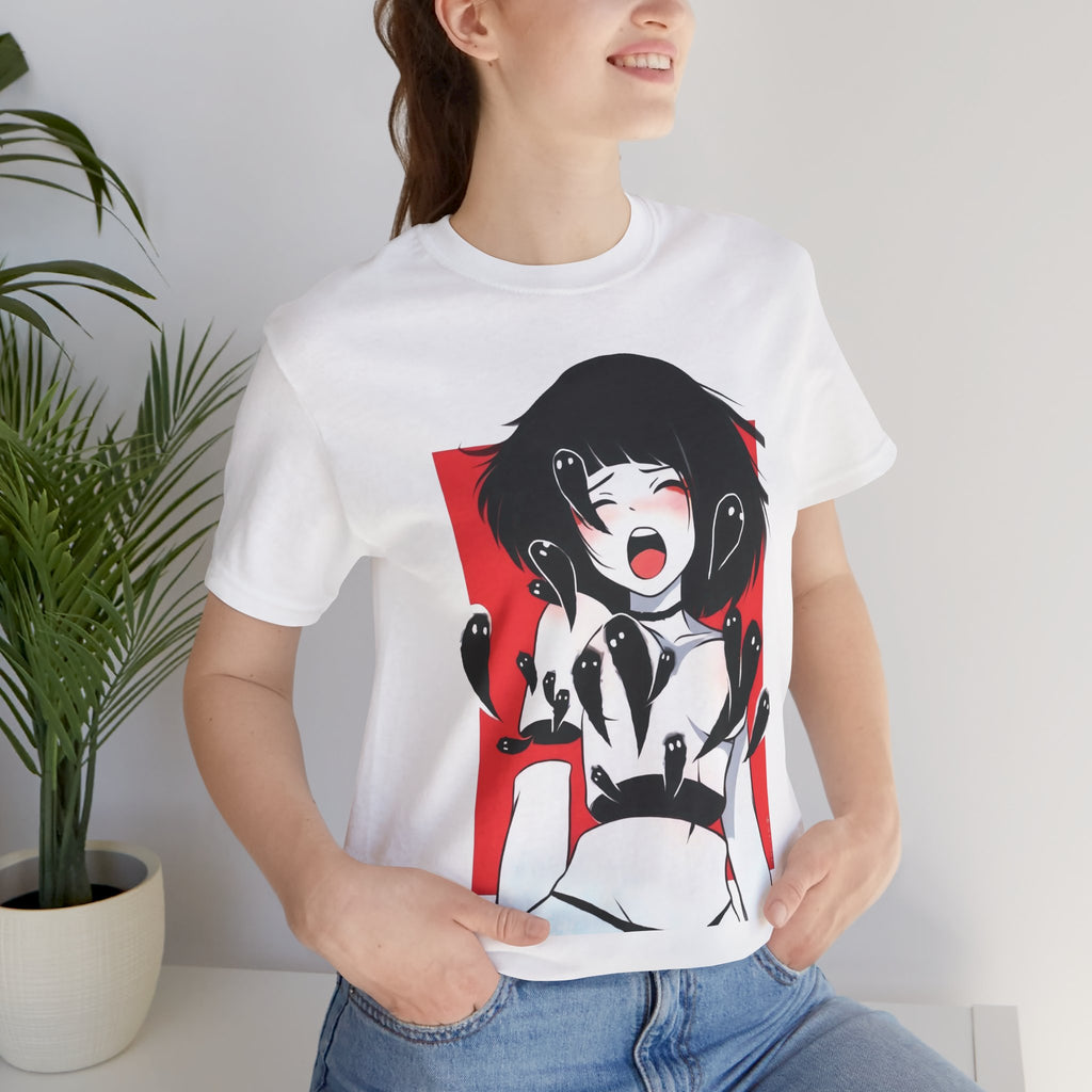 Anime Girl Scream Graphic Tee