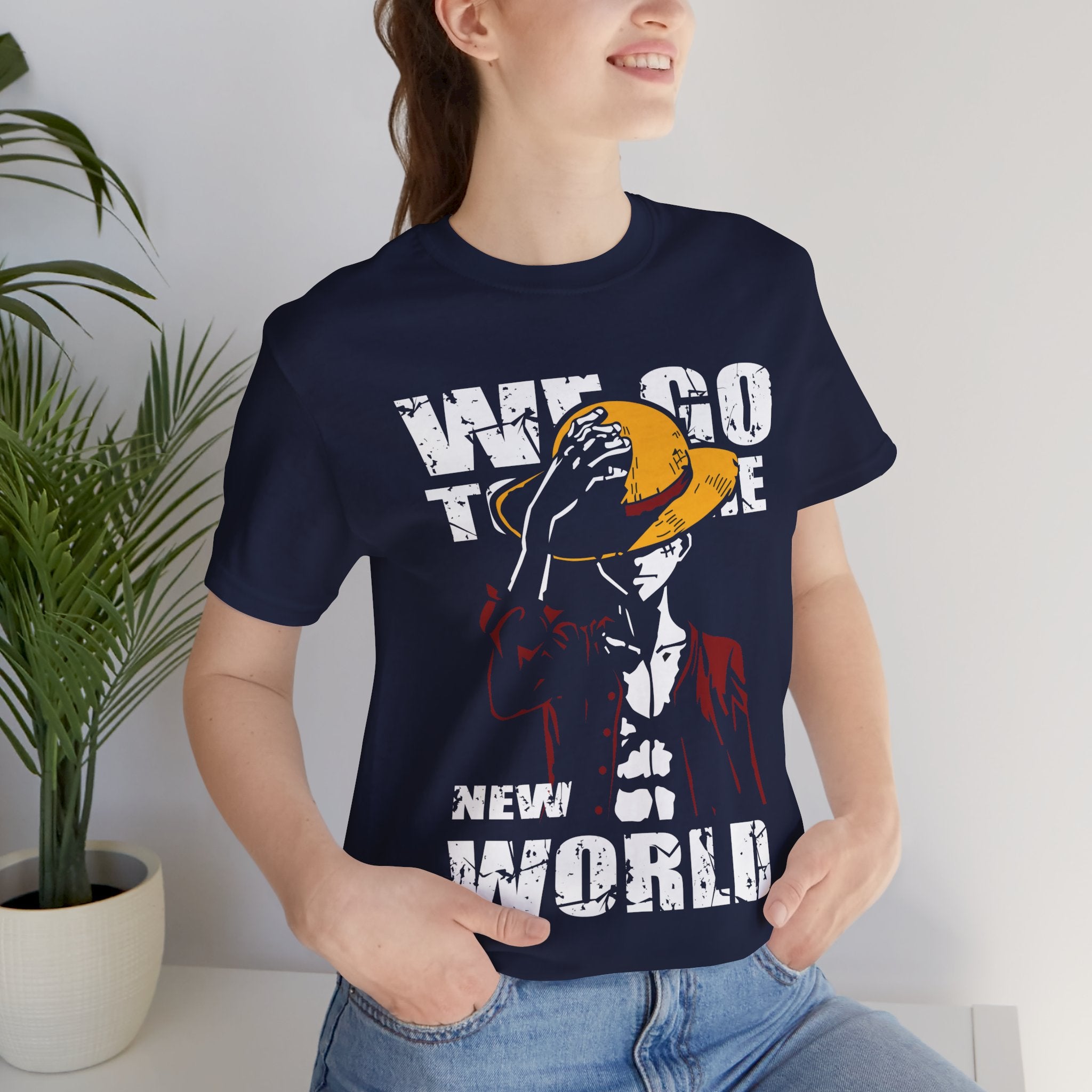 One piece "We Go To The New World" Graphic T-Shirt