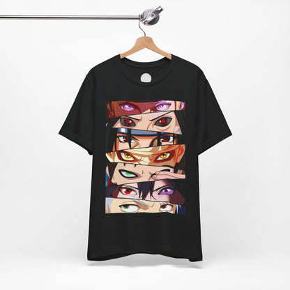 Anime Eye Collage T-Shirt | Naruto Character Eye Montage T-Shirt