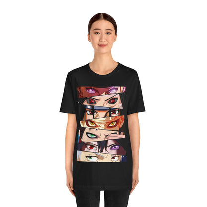Anime Eye Collage T-Shirt | Naruto Character Eye Montage T-Shirt