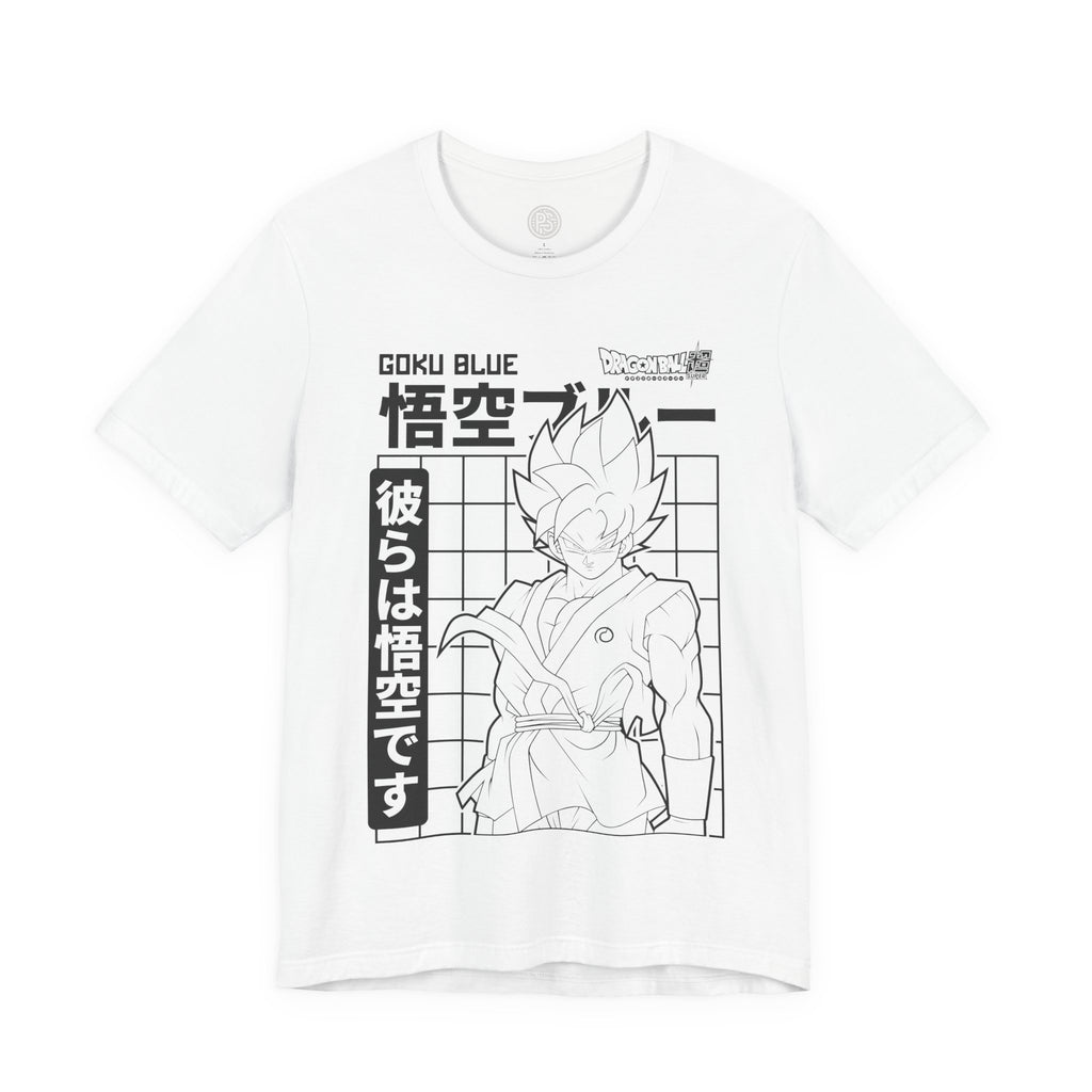 Goku Blue Line Art Tee