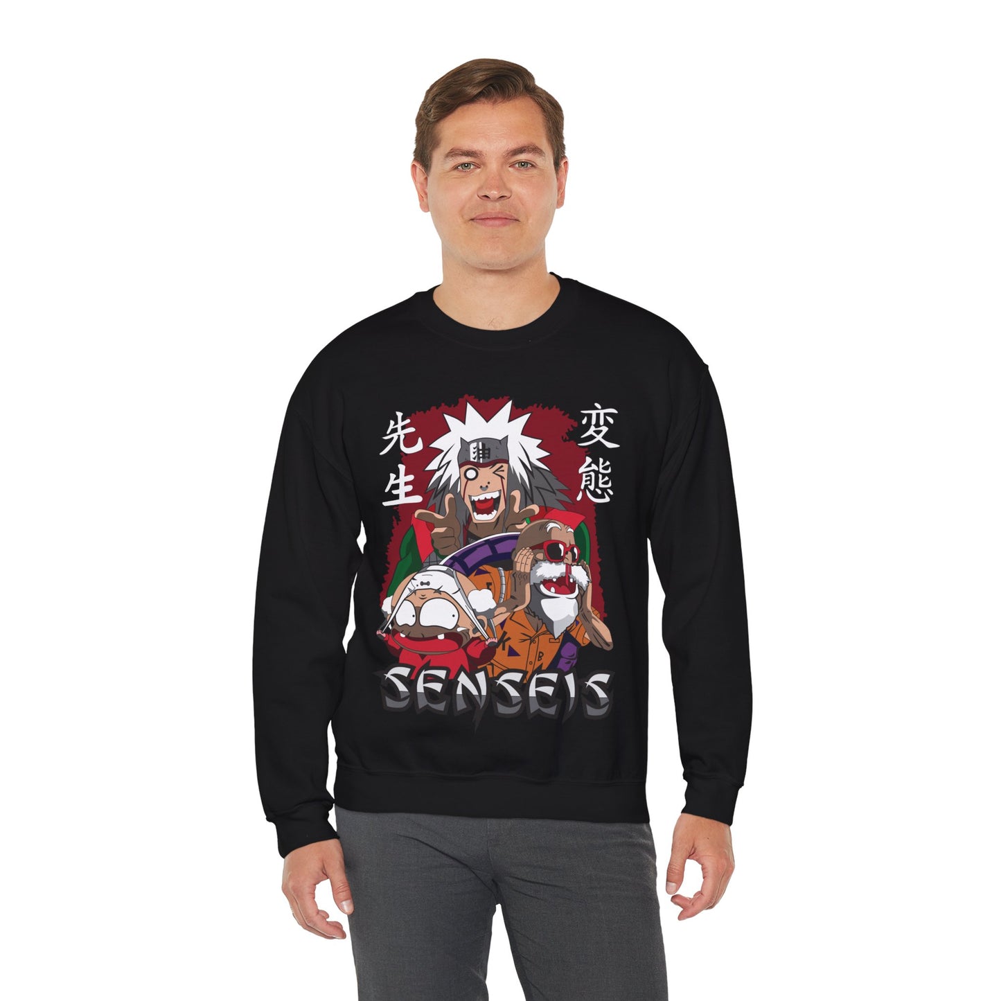 Senseis Anime Crewneck Sweatshirt – Funny Jiraiya Parody Design