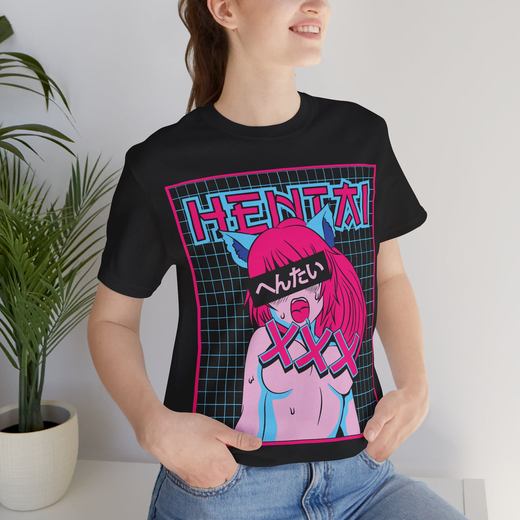 Neon Anime Tee Retro Graphic T-Shirt
