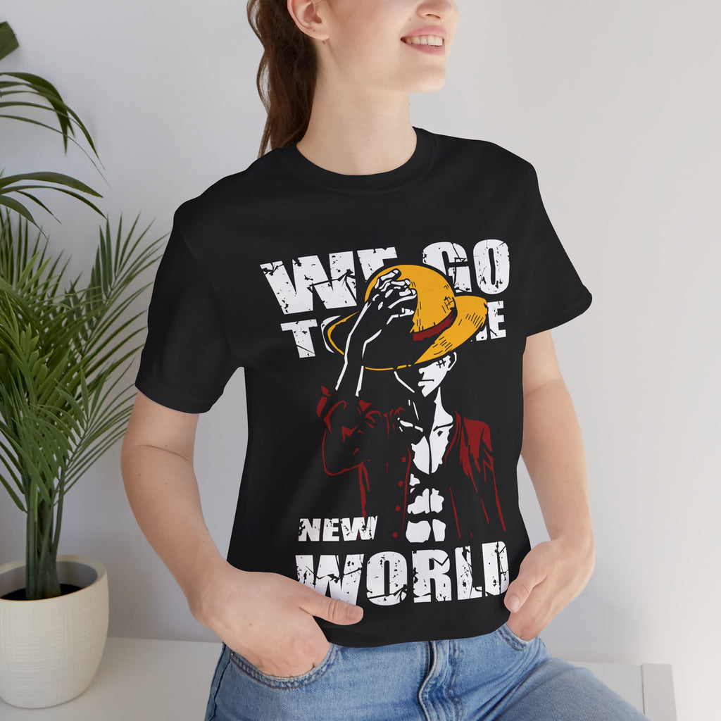 One piece "We Go To The New World" Graphic T-Shirt